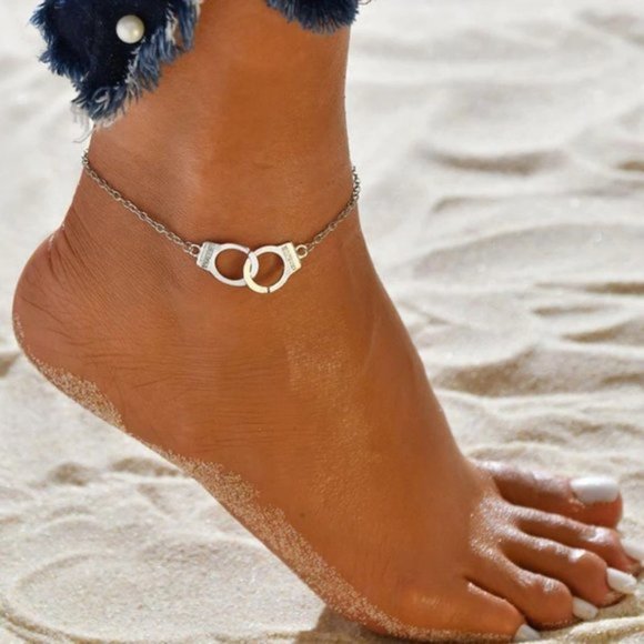 Anklet ~ Law Enforcement ~ Handcuffs ~ 4 Sizes - Picture 4 of 5